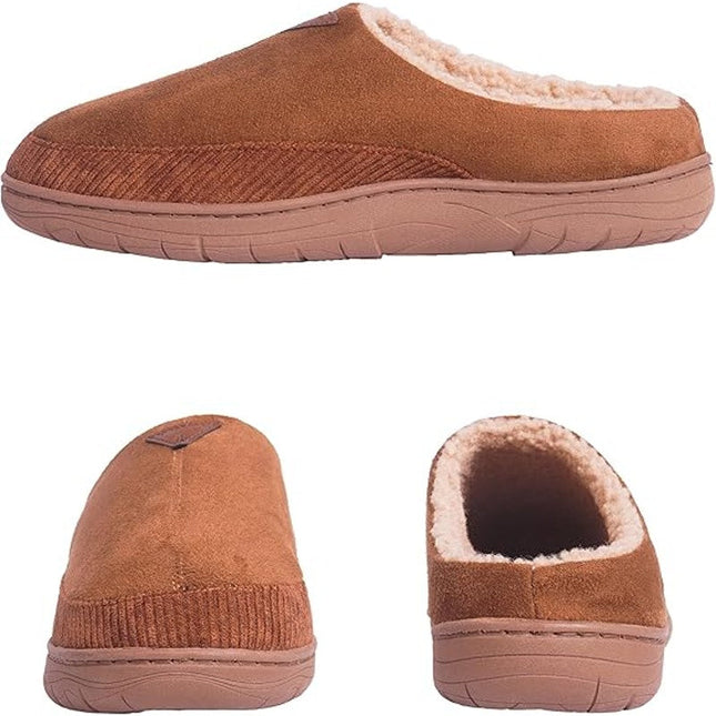 New In Box Weatherproof Vintage Mens Size Medium 9-10 Brown Memory Foam Slippers
