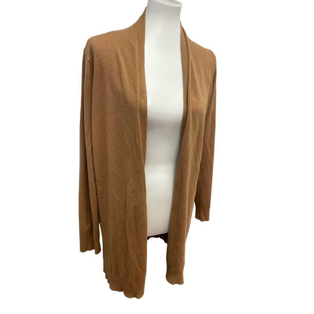 Cyrus Womens Large Acrylic Long Sleeve Open Front Long Cardigan Sweater