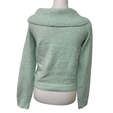 New American Eagle Womens Small Cowl Neck Off Shoulder Long Sleeve Knit Sweater