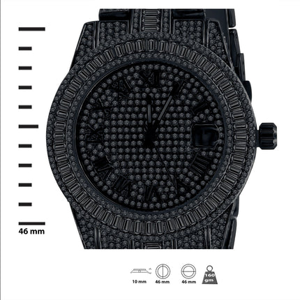 OYSTER CRYSTAL STONES WATCH SET | 530753