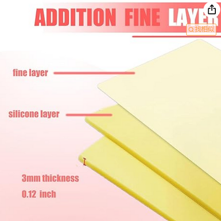 6 Pcs 3mm Tattoo Skin Practice Kit,12x8 in Thick Blank Silicone Fake Skin