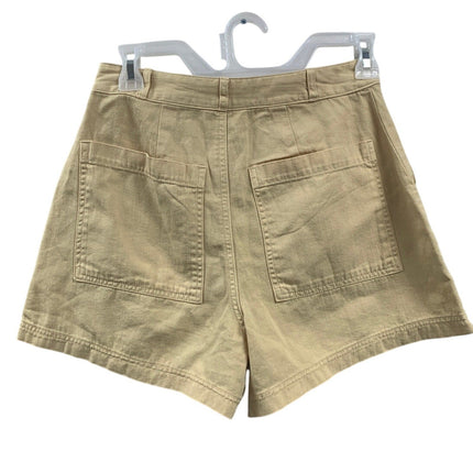 New Universal Thread Womens Size 6 100% Cotton Khaki Front Pocket Short Shorts