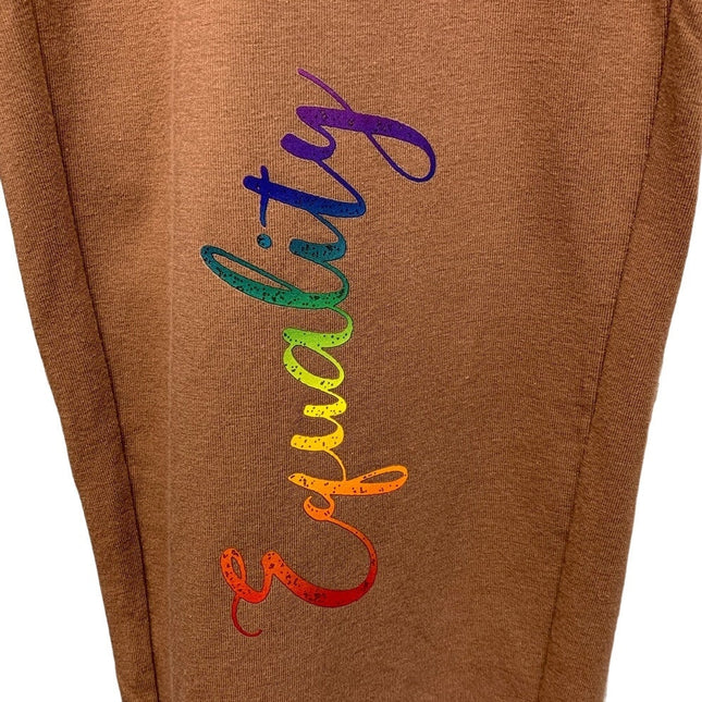 Hand Printed New Athletic Works Womens Small Petite Rainbow Equality Yoga Pants
