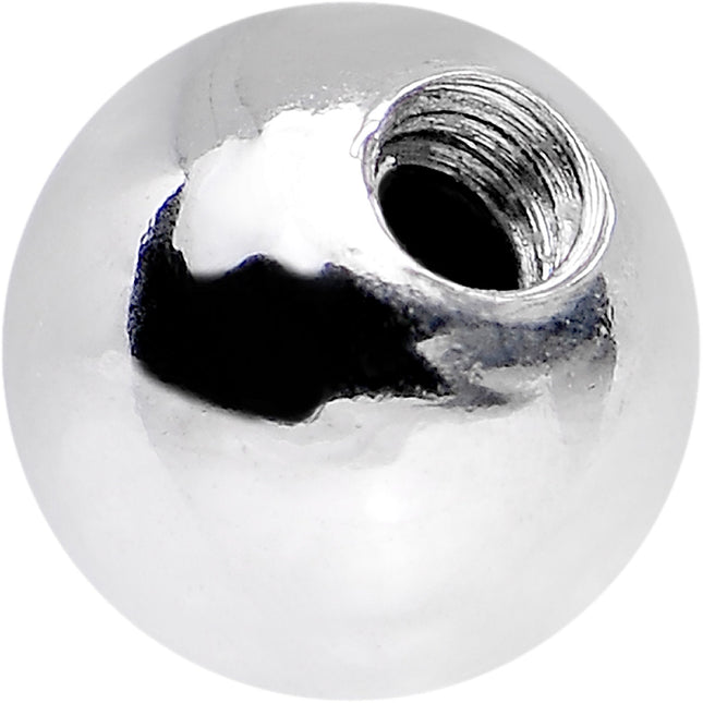 Solid 14k White Gold Replacement Ball 3mm - 16G
