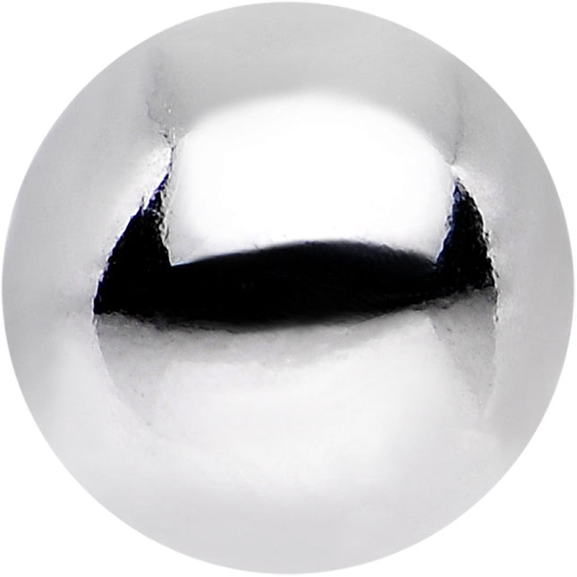 Solid 14k White Gold Replacement Ball 4.5mm - 14G
