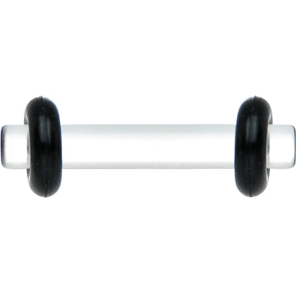 12G Clear Acrylic Plug Set of 2