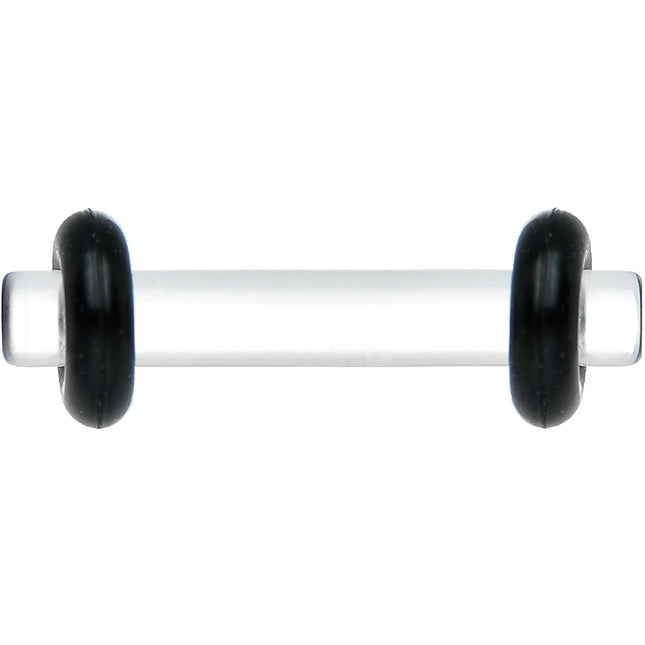 12G Clear Acrylic Plug Set of 2