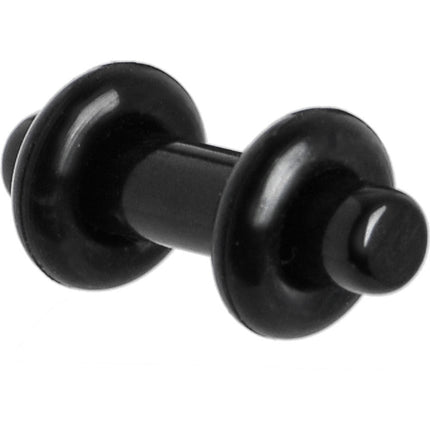 8G Black Acrylic Plug