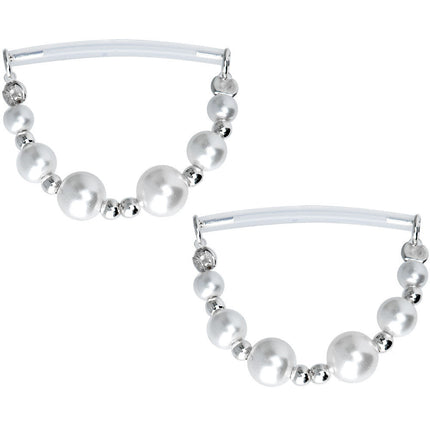 Faux Pearl Invisible Bioplast Nipple Shield Set