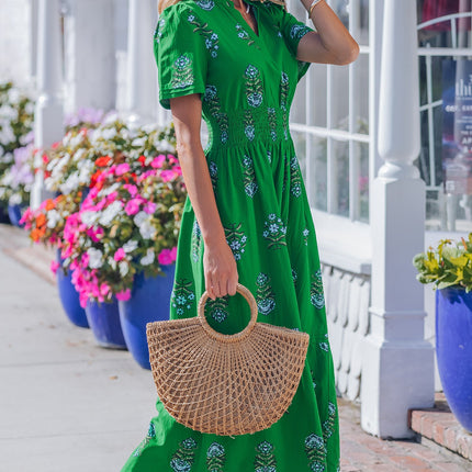 Davina Ruffle Hem Maxi Dress