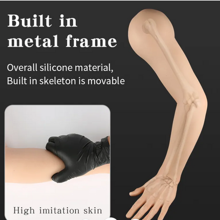 Tattoo imitation silicone movable joint arm