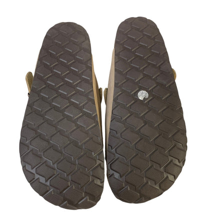 Kidmi Womens Size 11 Brown Clogs Suede Fur Lined Closed Round Toe Slip On Shoes