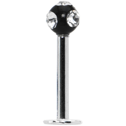 Black Crystal Ball Labret Monroe