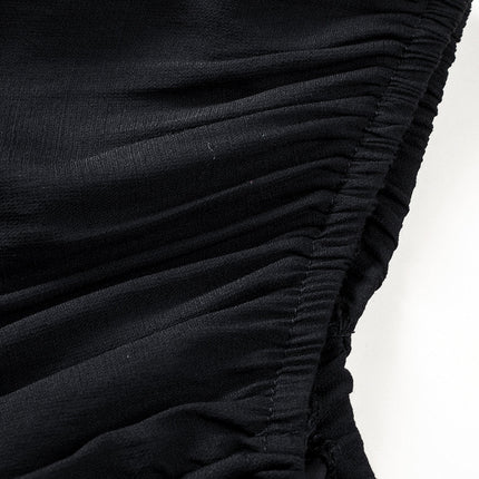 Tatum Drawstring Ruffle Mini Dress