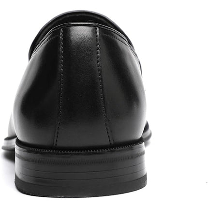Decardz Mens Size 9.5 Black Faux Leather Slide On Dress Penny Loafer Shoes