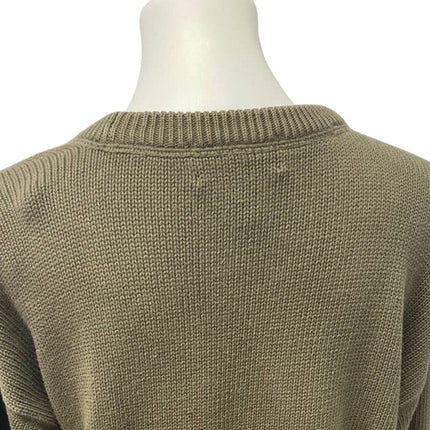 Croft & Barrow Mens Large Tall LT Long Sleeve Crew Neck Pullover Cotton Sweater