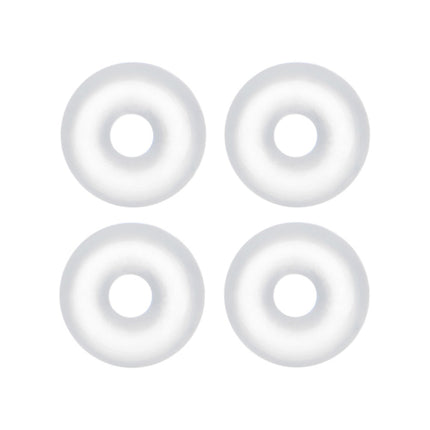 14G Clear Rubber O-Ring 4-Pack
