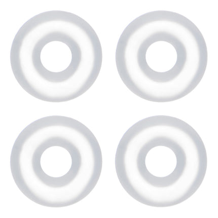 12G Clear Rubber O-Ring 4-Pack
