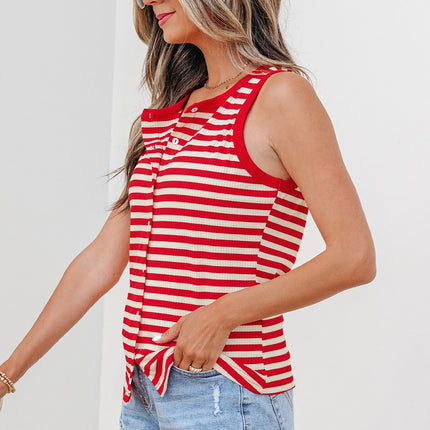 Monica Ribbed Knit Tank Top
