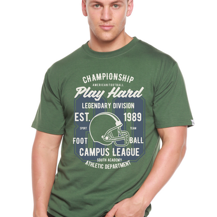 Play Hard Spun Bamboo® Men's Bamboo Viscose/Organic Cotton Short Sleeve Graphic T-Shirt