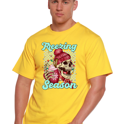 Freezing Season Unisex Bamboo Viscose/Organic Cotton Short Sleeve Graphic T-Shirt