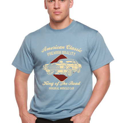 American Classic Men's Bamboo Viscose/Organic Cotton Short Sleeve Graphic T-Shirt