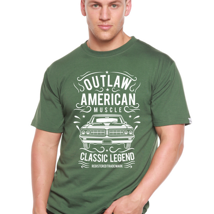 Outlaw American Muscle Spun Bamboo® Men's Bamboo Viscose/Organic Cotton Short Sleeve Graphic T-Shirt