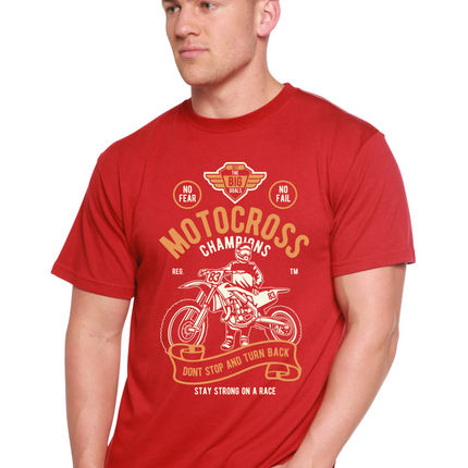 Motocross Champions Men's Bamboo Viscose/Organic Cotton Short Sleeve Graphic T-Shirt