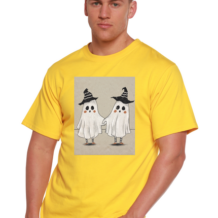 Cute Ghost Men's Bamboo Viscose/Organic Cotton Short Sleeve Graphic T-Shirt