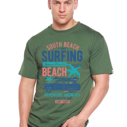 South Beach Spun Bamboo® Men's Bamboo Viscose/Organic Cotton Short Sleeve Graphic T-Shirt
