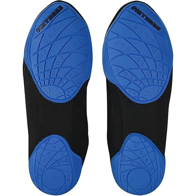 New Fist Rage Mens Size 8 Black Blue Hook Loop Sports Fighting Wrestling Shoes