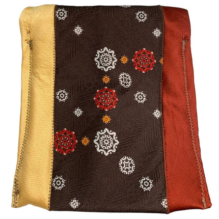 1970s Vintage Handmade Upcycled Mens Necktie Snap Pouch Cosmetic Bag Purse