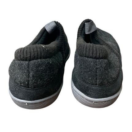RockDove Womens 9 Gray Slippers Memory Foam Knit Cuff Closed Back House Shoes