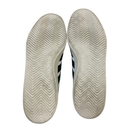 Adidas Mens Size 13 White Faux Leather Green Stripe Breaknet 3.0 Athletic Shoes