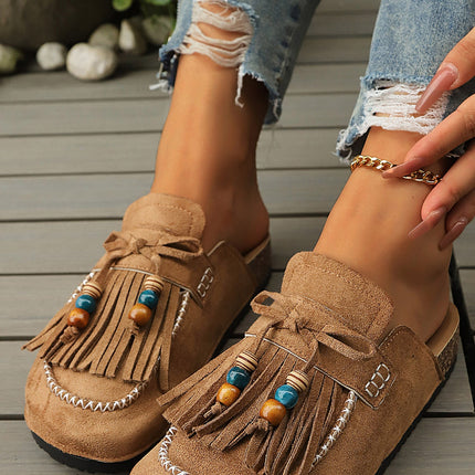 Ocean Square toe Casual Slippers