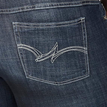 NWT New Wrangler Womens Plus Size 26W Cotton Blend Boot Cut Denim Blue Jeans