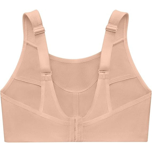 New Glamorise Womens 50F Cafe Full Figure Wire Free No Bounce Sports Bra