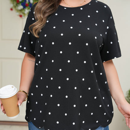 Margaret Dotted Casual PLUS Top