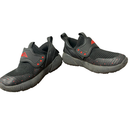 Little Boys 12 Black Red Lightweight Breathable Non Slip Athletic Sneaker Shoes
