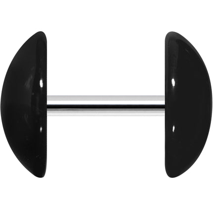 Black Acrylic Dome Cheater Plug Set