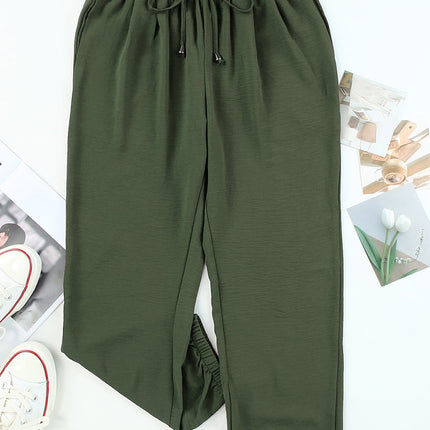 Emory Drawstring Smocked Waist Joggers
