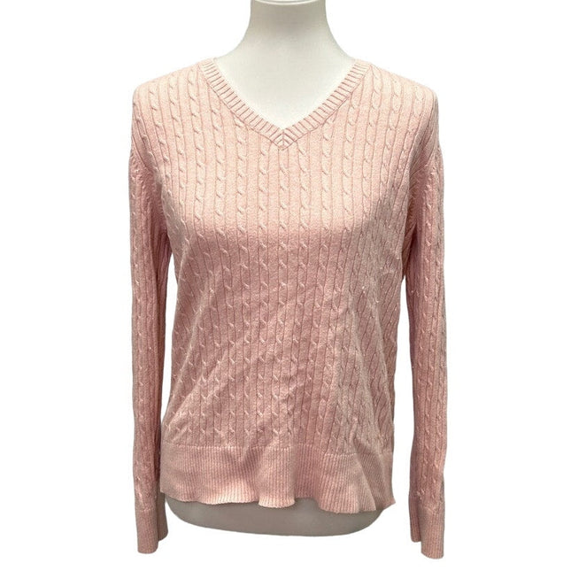 Lot of 3 Sonoma Merona Womens XL Long Sleeve V-Neck PolyCotton Sweaters