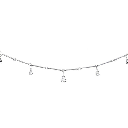 Clear Majestic Gem Teardrop Belly Chain