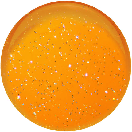 24mm Orange Neon Glitter Saddle Plug