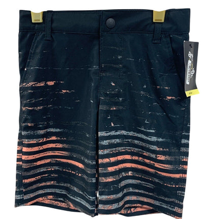 NWT New Art Class Boys Size 4 Black Orange Striped Lined UPF 50+ Swimming Trunks