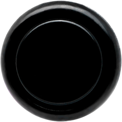 0G Black Acrylic Straight Plug Set