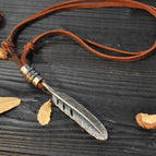 Brown leather rope