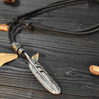 Black leather rope