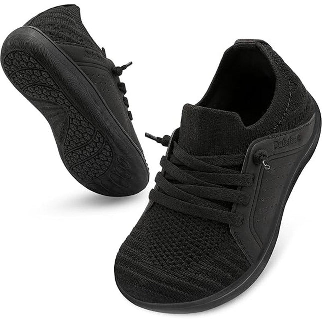 Relxfeet Toddler Boys Size 5 Black Sneakers Slip On Lace Up Round Toe Shoes