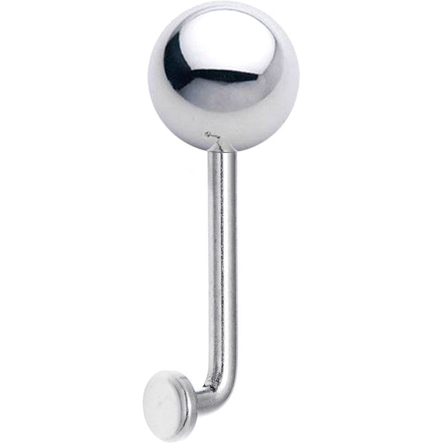 14G 8mm Steel Ball Vertical Hood Piercing -1/2 2mm Rise